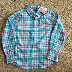 Vineyard Vines NWT Boys Button Down Performance Shirt Size 6